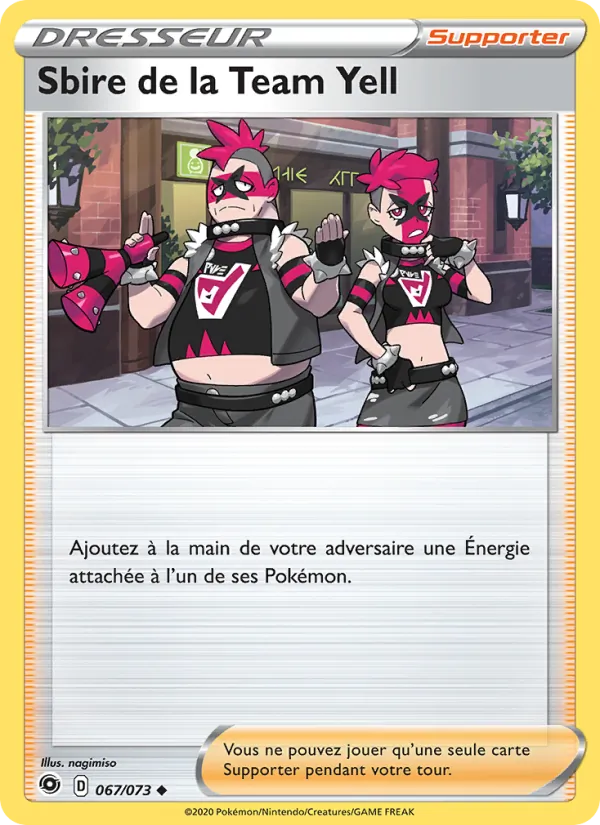 Sbire de la Team Yell 67/73 — EB03.5 – La Voie du Maître — Carte Pokémon française