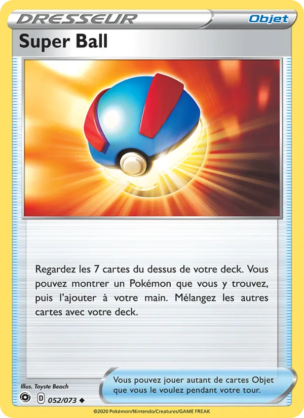 Super Ball 52/73 — EB03.5 – La Voie du Maître — Carte Pokémon française