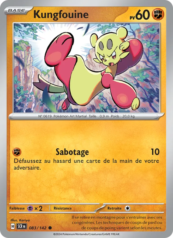 Kungfouine 83/142 — EV07 — Couronne Stellaire — Carte Pokémon française