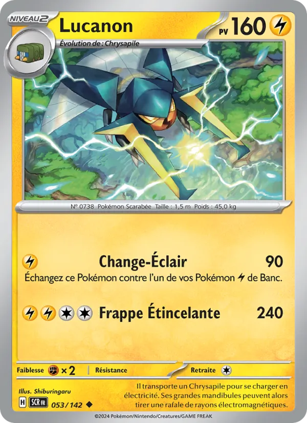 Lucanon 53/142 — EV07 — Couronne Stellaire — Carte Pokémon française