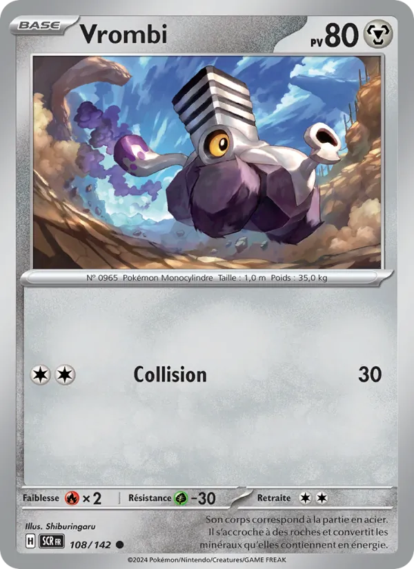 Vrombi 108/142 — EV07 — Couronne Stellaire — Carte Pokémon française