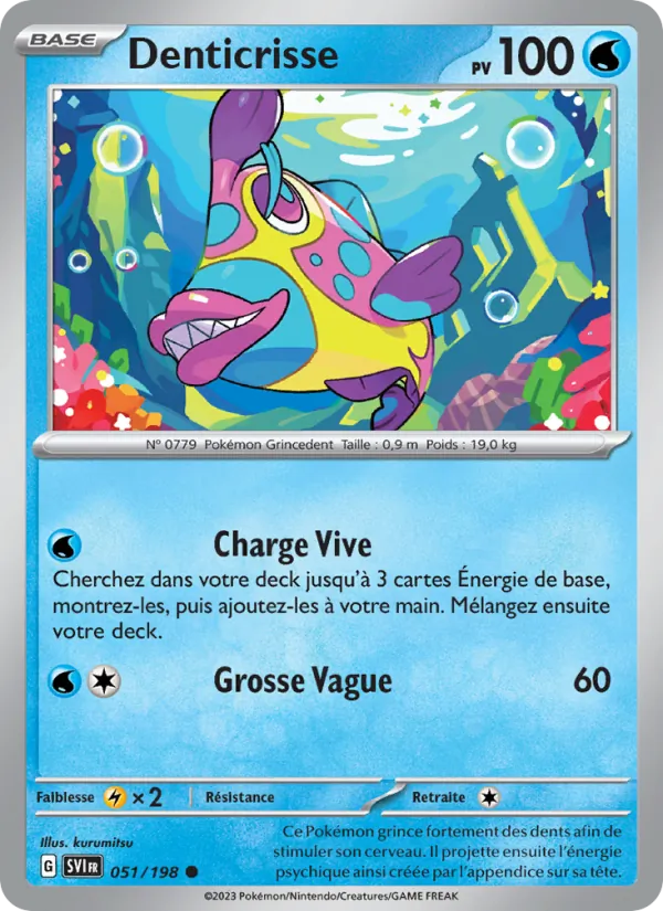 Denticrisse 51/198 — EV01 – Écarlate et Violet — Carte Pokémon française