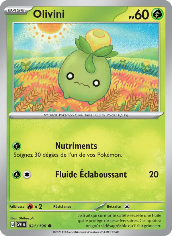 Olivini 21/198 — EV01 – Écarlate et Violet — Carte Pokémon française