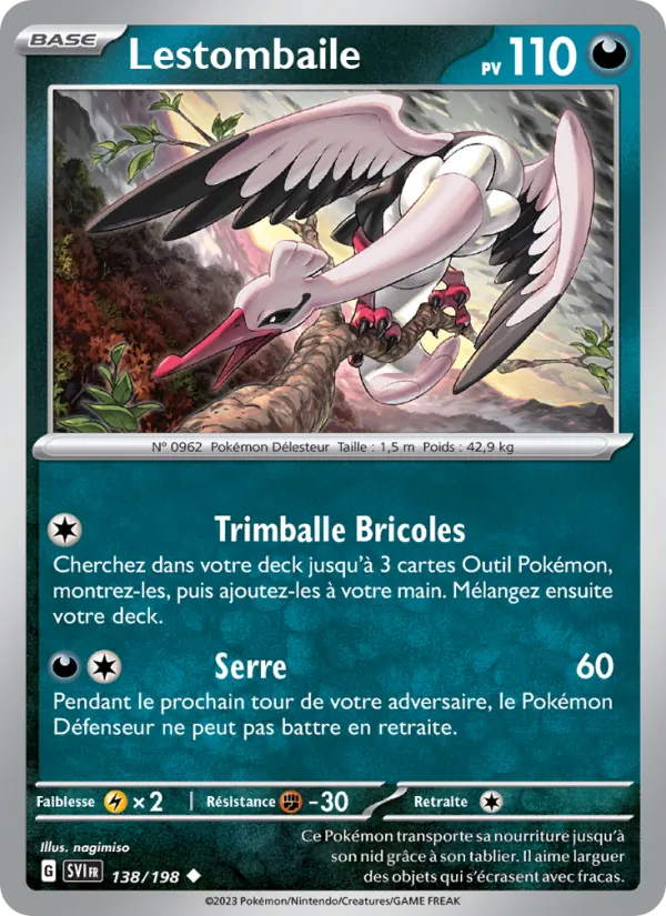 Lestombaile 138/198 — EV01 – Écarlate et Violet — Carte Pokémon française