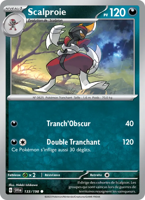 Scalproie 133/198 — EV01 – Écarlate et Violet — Carte Pokémon française