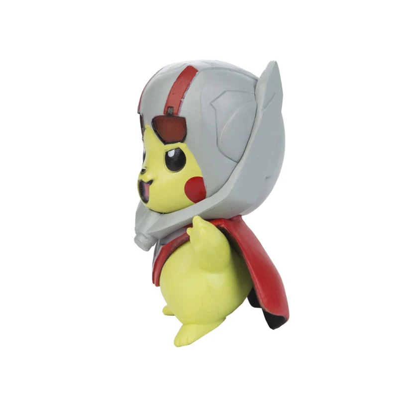 Figurines Pokémon - Pikachu Cosplay en tant que Captain America Iron Man Hulk Thanos Ant Man Thor (environ 10 cm)