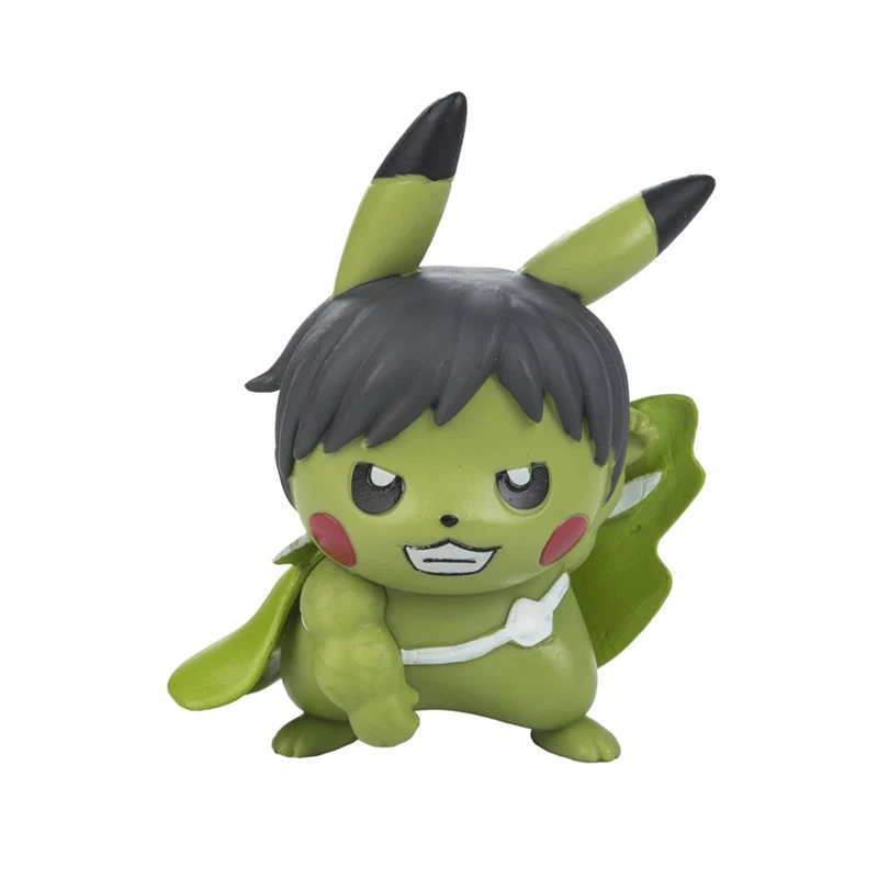 Figurines Pokémon - Pikachu Cosplay en tant que Captain America Iron Man Hulk Thanos Ant Man Thor (environ 10 cm)