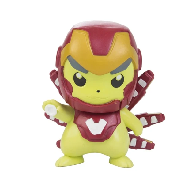 Figurines Pokémon - Pikachu Cosplay en tant que Captain America Iron Man Hulk Thanos Ant Man Thor (environ 10 cm)