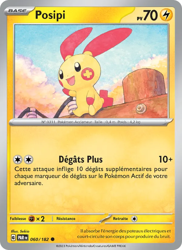 Posipi 60/182 — EV04 – Faille Paradoxe — Carte Pokémon française