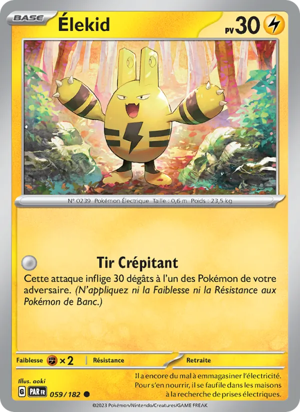 Élekid 59/182 — EV04 – Faille Paradoxe — Carte Pokémon française