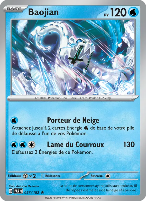Baojian 57/182 — EV04 – Faille Paradoxe — Carte Pokémon française