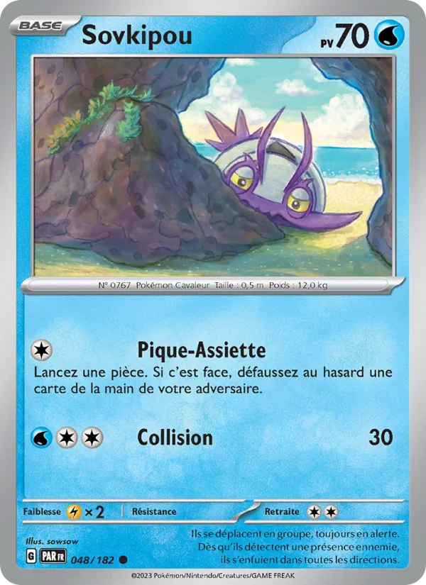 Sovkipou 48/182 — EV04 – Faille Paradoxe — Carte Pokémon française