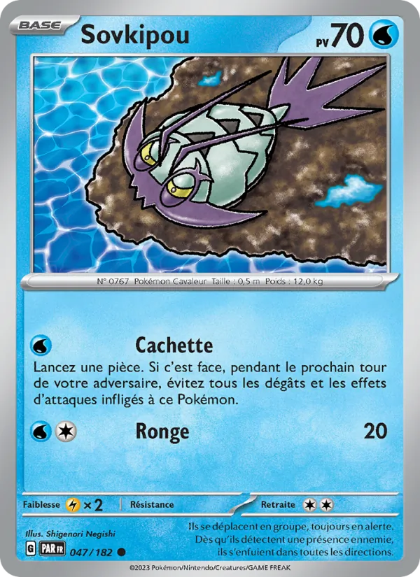 Sovkipou 47/182 — EV04 – Faille Paradoxe — Carte Pokémon française