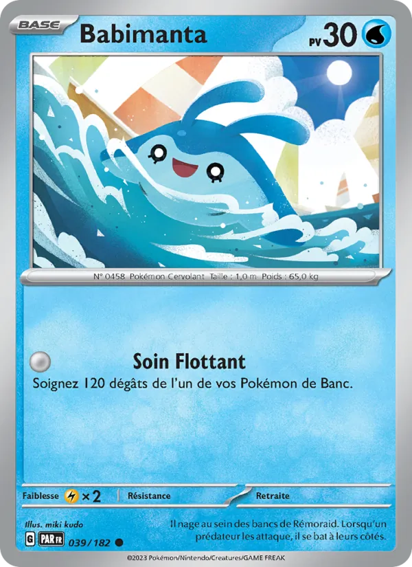 Babimanta 39/182 — EV04 – Faille Paradoxe — Carte Pokémon française