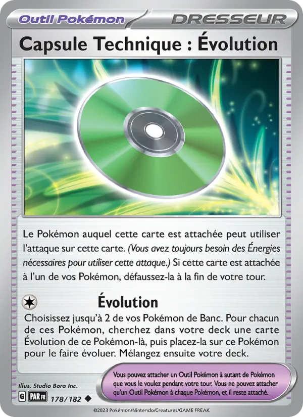 Capsule Technique : Évolution 178/182 — EV04 – Faille Paradoxe — Carte Pokémon française