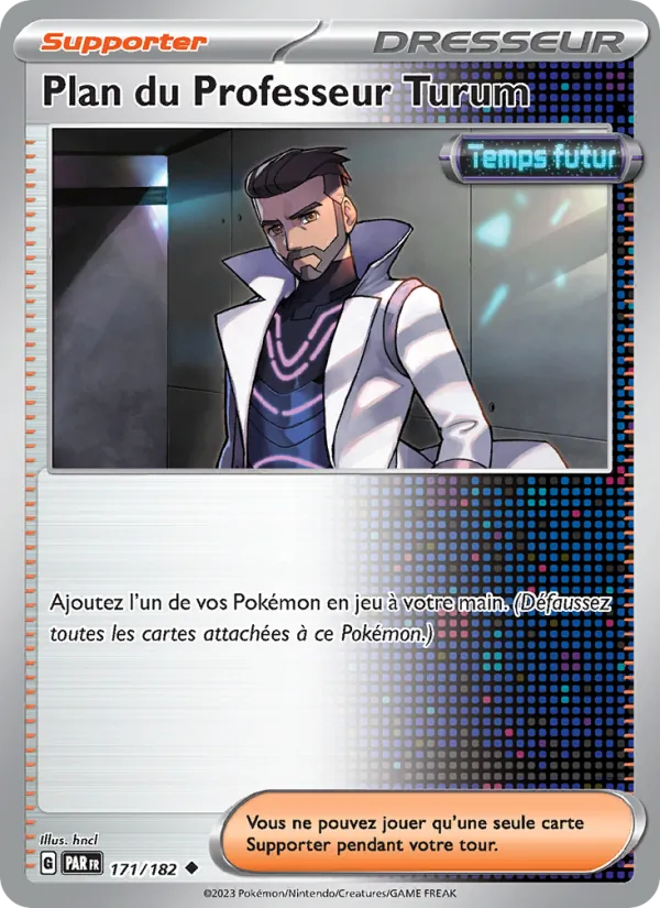 Plan du Professeur Turum 171/182 — EV04 – Faille Paradoxe — Carte Pokémon française