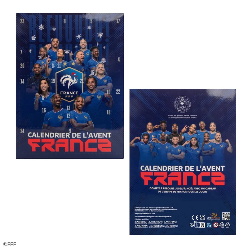 Calendrier de L'avent Équipe de France de Football 2025 Bleu