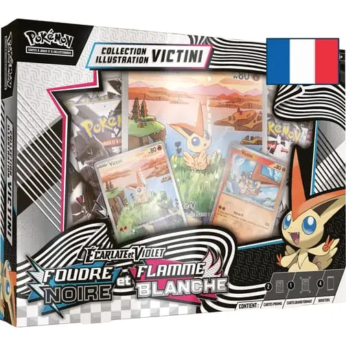 Pokémon JCC – Collection Illustration Unys : Victini (Écarlate et Violet EV 10.5 – Foudre Noire et Flamme Blanche – FR