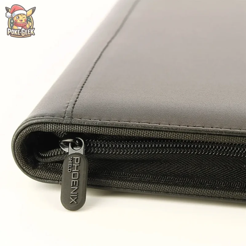 Phoenix Shield – Classeur 9-Pockets Premium Zipper Album 360 cartes – Noir