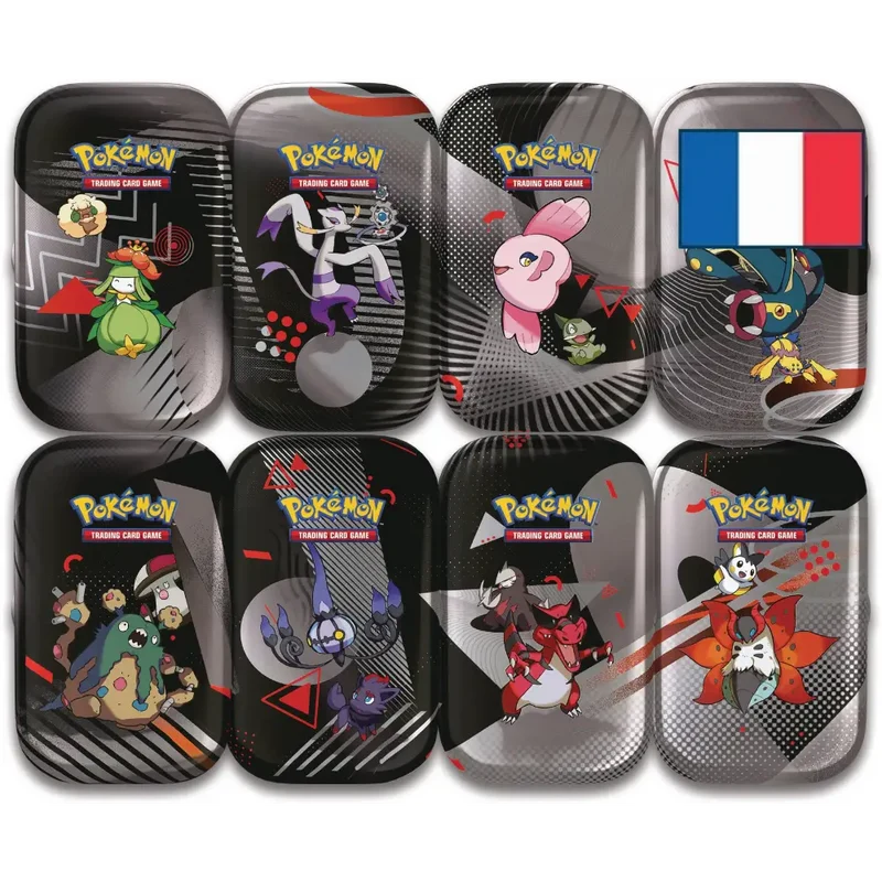 Mini-Tins Unys Écarlate et Violet EV 10.5 – Foudre Noire et Flamme Blanche (1x mini-boîte aléatoire) – FR 🚩 2 PAR PERSONNE/ADRESSE 🚩