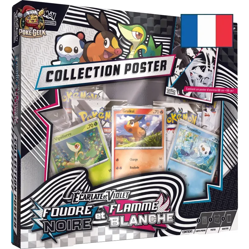 Collection Poster Écarlate et Violet EV10.5 – Foudre Noire et Flamme Blanche – FR