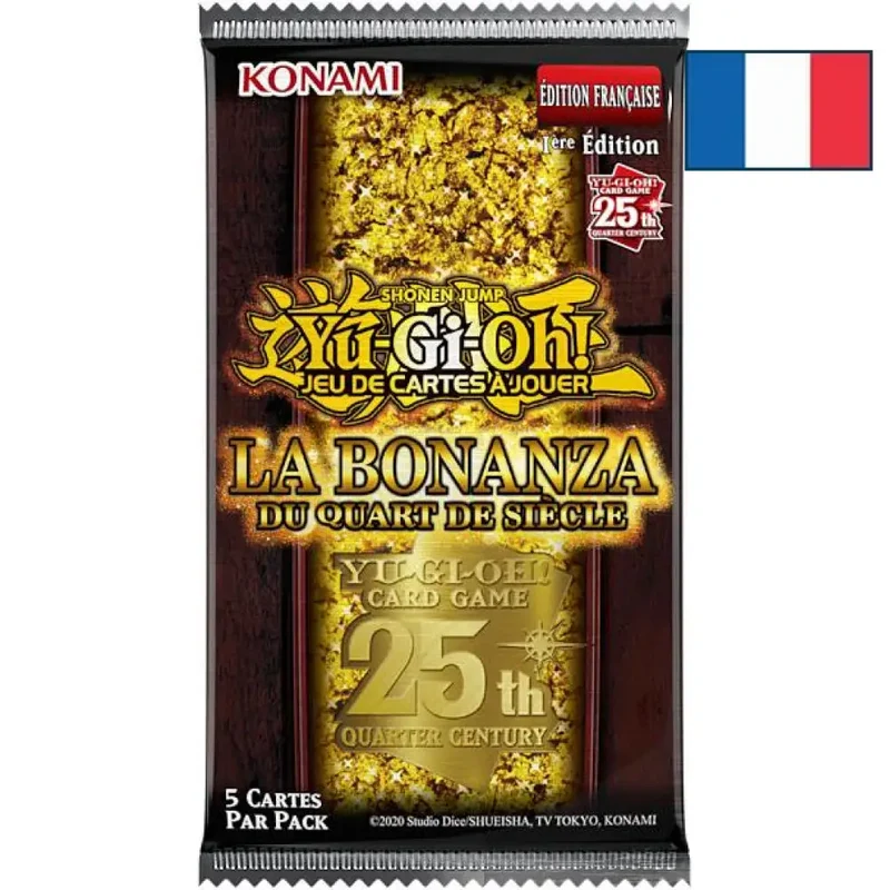 Yu-Gi-Oh! - Booster Français - La Bonanza du Quart de Siècle (Paquet de 5 cartes)