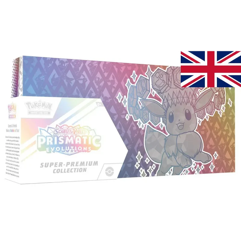 🚩 Coffret Pokémon Collection Super-Premium – Écarlate et Violet 08.5 : Évolutions Prismatiques (Version Anglaise 🇬🇧)