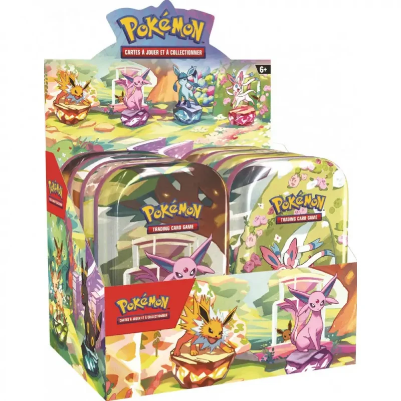 Pokémon - Mini-Tin EV8.5 Écarlate et Violet : Évolutions Prismatiques - Display de 8 Boîtes FR