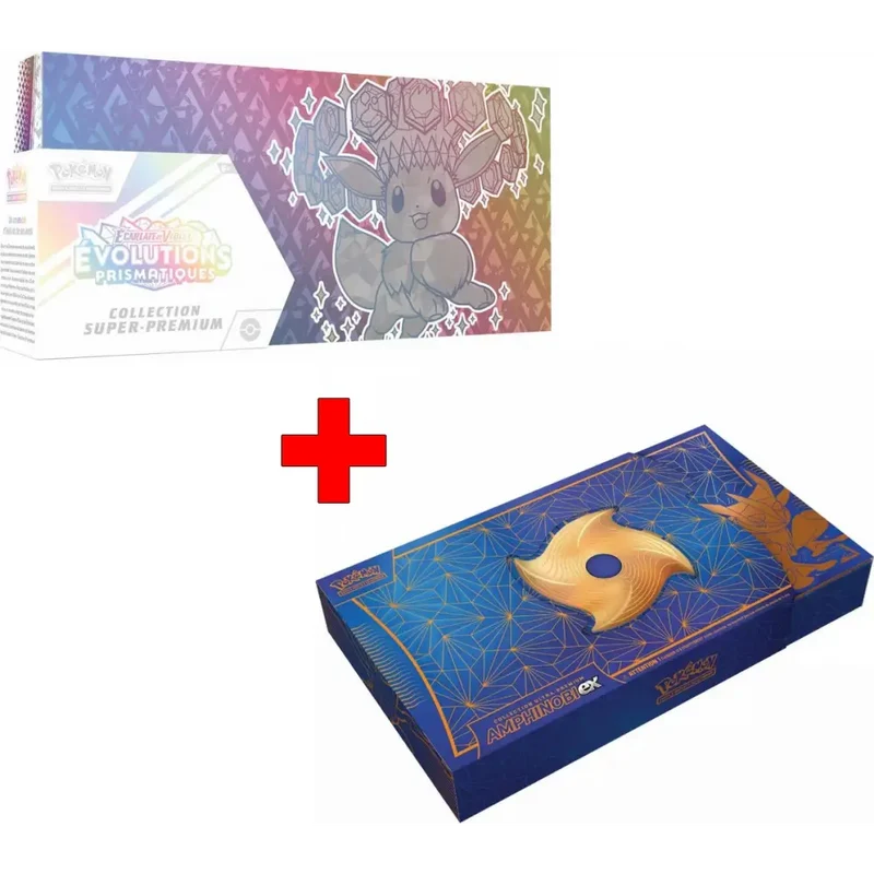 Pack Collection Super-Premium - PRE : Écarlate et Violet 08.5 et Coffret Ultra Premium Pokémon Amphinobi EX – 16 Boosters