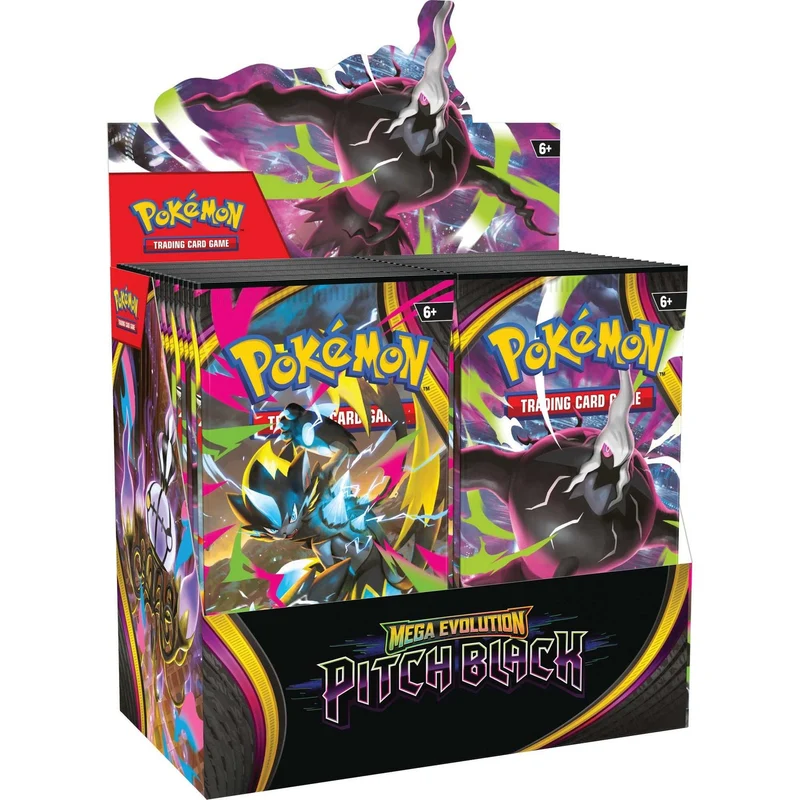 Bundle Display Pokémon ME05 Pitch Black – 36 Boosters Anglais + Protection Acrylique Phoenix Shield