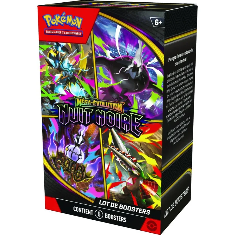 Bundle Pokémon ME05 Nuit Noire – 6 Boosters – Français