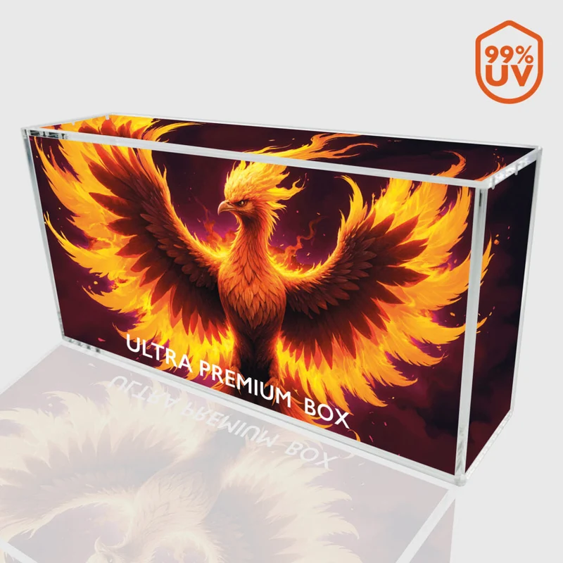 Protection Acrylique Phoenix Shield pour UPC Pokémon 151 / Dracaufeu – Boîte Vide