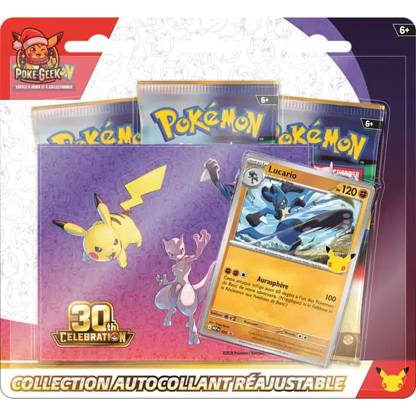 Collection Autocollant Tech Pokémon 30e Anniversaire – Français