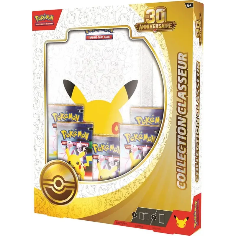Collection Classeur Pokémon 30e Anniversaire – 5 Boosters – Français