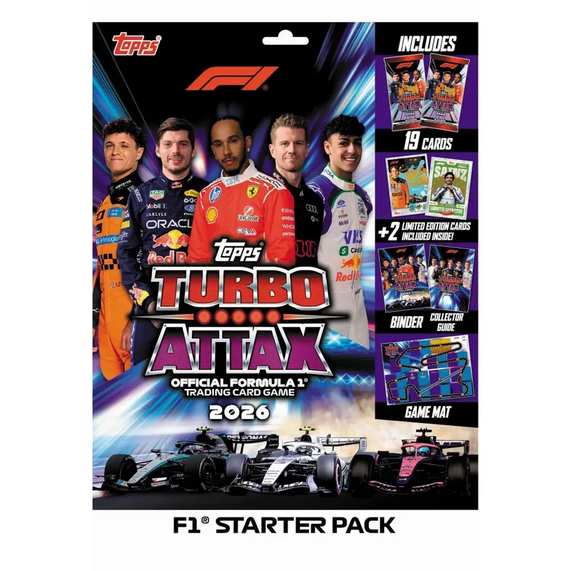 Starter Pack F1 Turbo Attax 2026/27 – Topps – Anglais