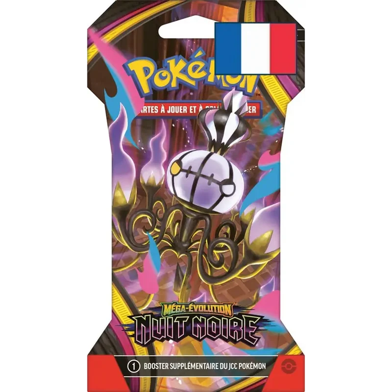 Booster sous Blister Pokémon ME05 Nuit Noire – Méga-Évolution – FR
