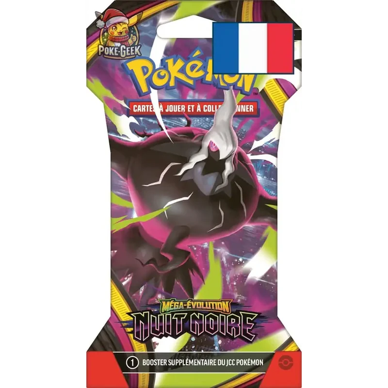 Booster sous Blister Pokémon ME05 Nuit Noire – Méga-Évolution – FR