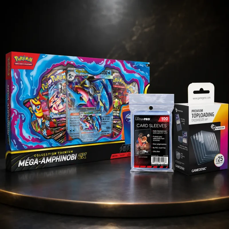 Collection Premium Méga-Amphinobi-ex – Bundle Coffret + Sleeves + Toploaders – Français