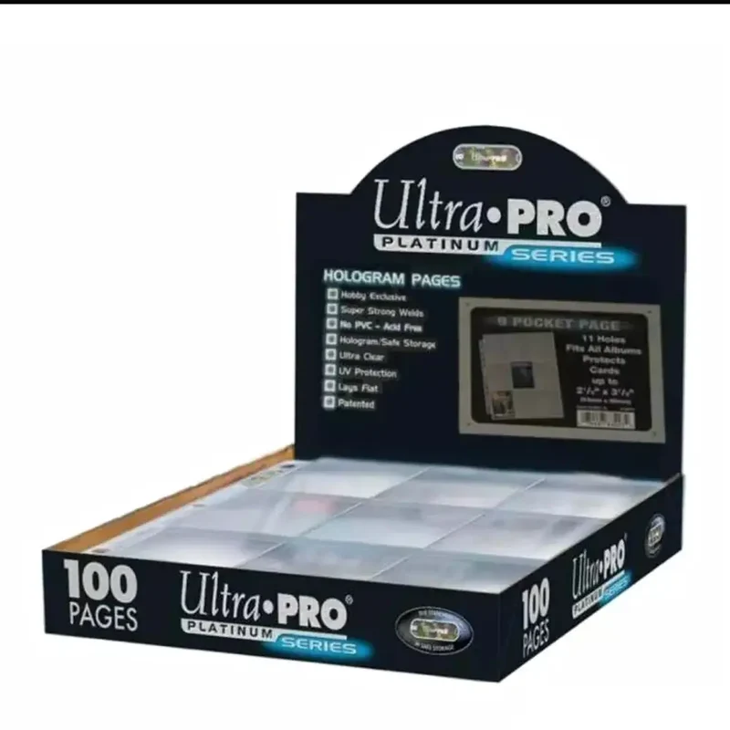 Ultra PRO Platinum 9-Pocket Pages – 100 Pages pour Cartes TCG