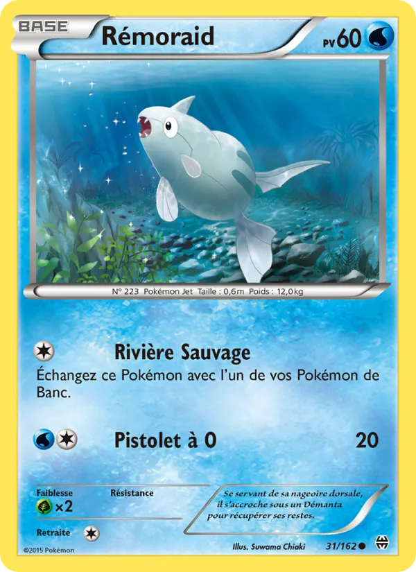 Rémoraid 31/162 — XY8 – Impulsion Turbo — Carte Pokémon française