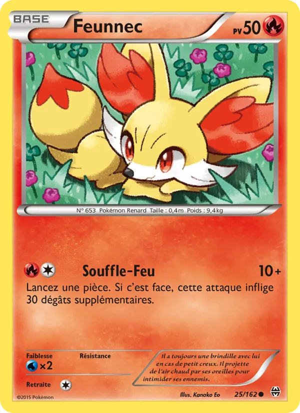 Feunnec 25/162 — XY8 – Impulsion Turbo — Carte Pokémon française