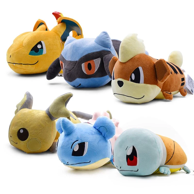 Peluche Pokemon kawaii Charizard, Shiggy, Dragoran, Raichu peluches