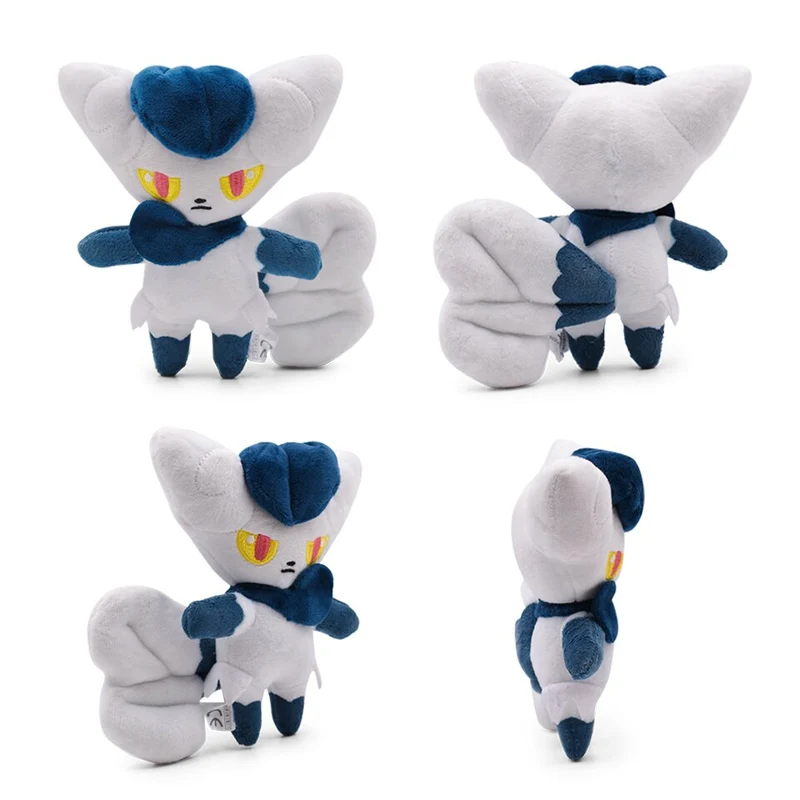 Psiau - Espurr ou Psiaugon - Peluche Pokemon Meowstic Animaux en Peluche (environ 17cm - 19cm)