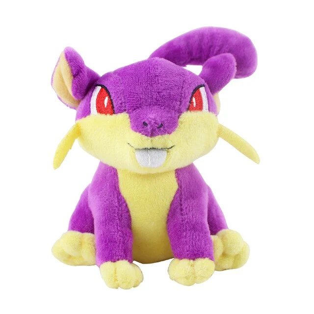 Peluche Pokemon Lickitung, Kangaskhan, Gastly, Rattata Pokemon (env. 13cm)
