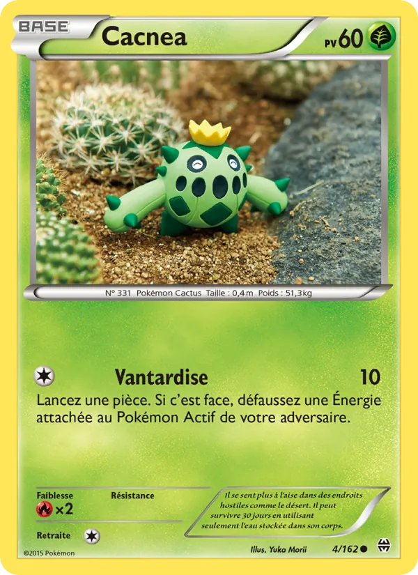 Cacnea 4/162 — XY8 – Impulsion Turbo — Carte Pokémon française