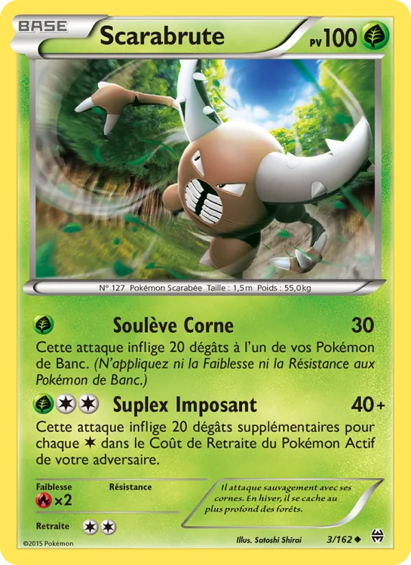 Scarabrute 3/162 — XY8 – Impulsion Turbo — Carte Pokémon française