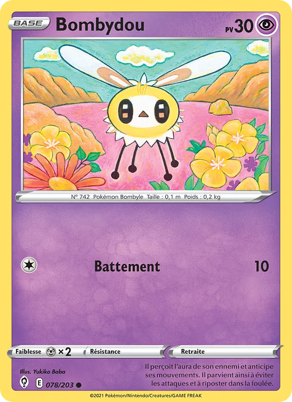 Bombydou 78/203 — EB07 - Evolution Céleste — Carte Pokémon française