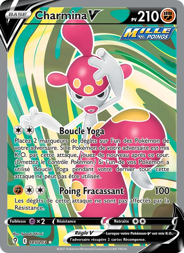 Charmina V 185/203 — EB07 - Evolution Céleste — Carte Pokémon française