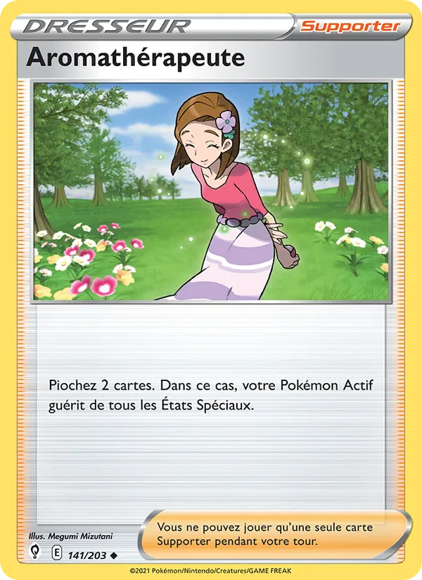 Aromathérapeute 141/203 — EB07 - Evolution Céleste — Carte Pokémon française