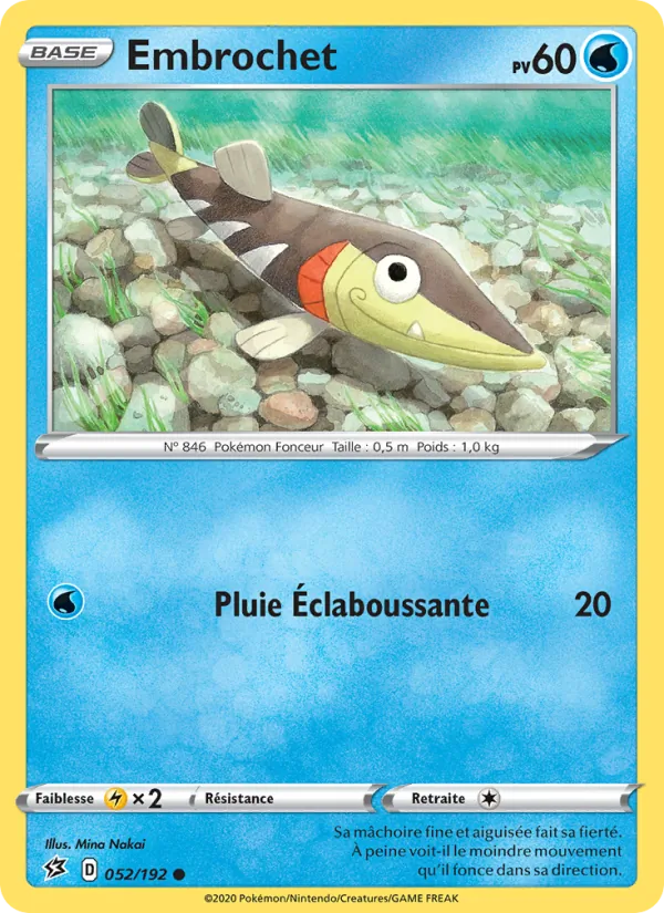 Embrochet 52/192 — EB02 – Clash des Rebelles — Carte Pokémon française
